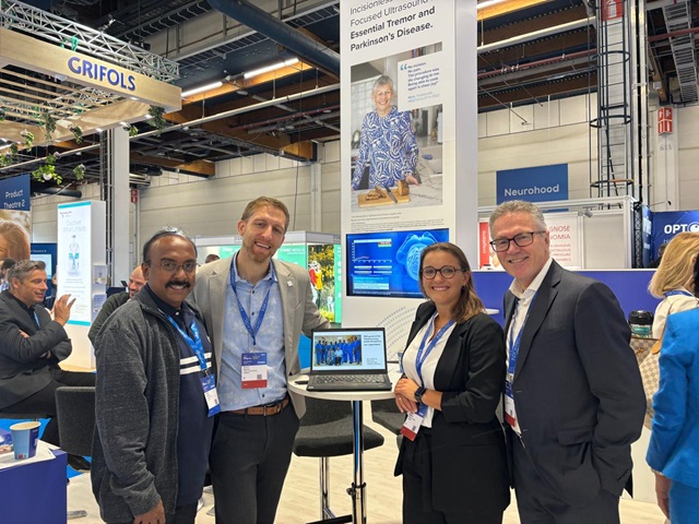 Dr. Vijayan at the EAN 2024 in Helsinki with InSightec team